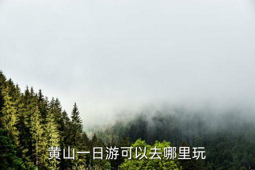 黄山一日游最佳路线，黄山一日游可以去哪里玩