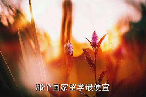 那个国家留学最便宜