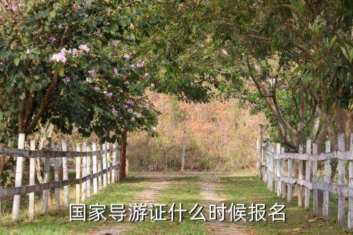 国家导游证什么时候报名