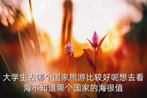 大学生去哪个国家旅游比较好呢想去看海不知道哪个国家的海很值