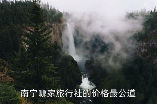 南宁当地旅行社报价，南宁哪家旅行社的价格最公道