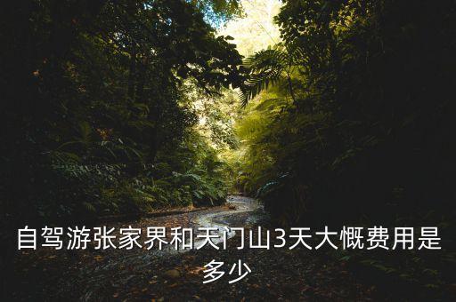 自驾游张家界和天门山3天大慨费用是多少