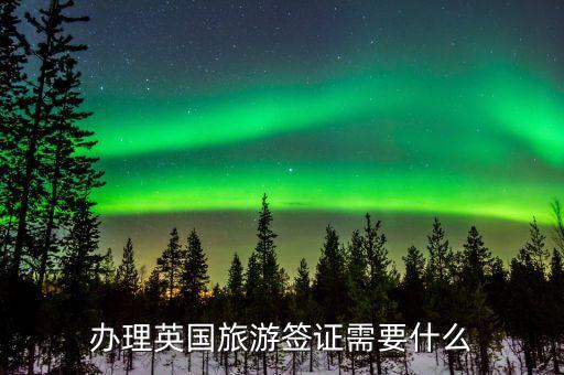 办理英国旅游签证需要什么