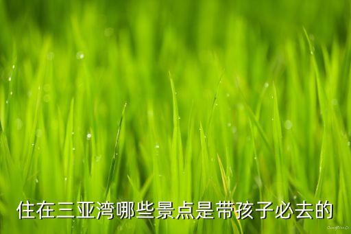 住在三亚湾哪些景点是带孩子必去的