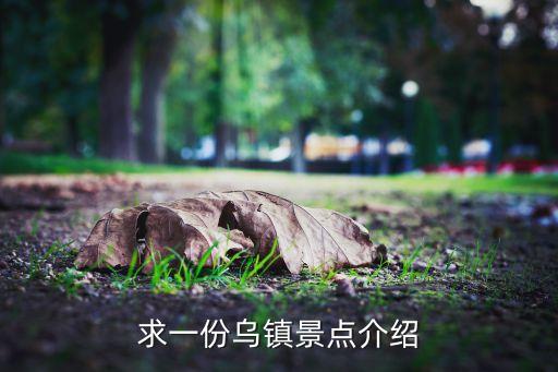 求一份乌镇景点介绍