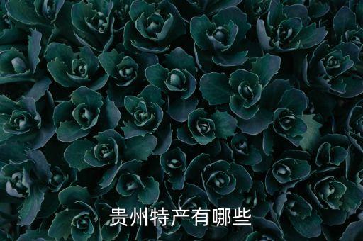 贵州特产有哪些
