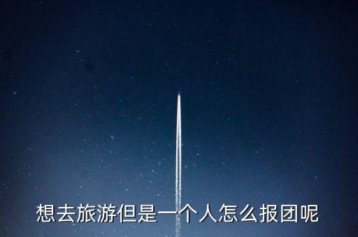 想去旅游但是一个人怎么报团呢