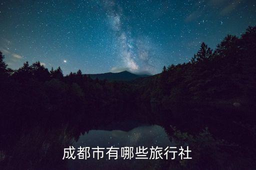 成都市有哪些旅行社