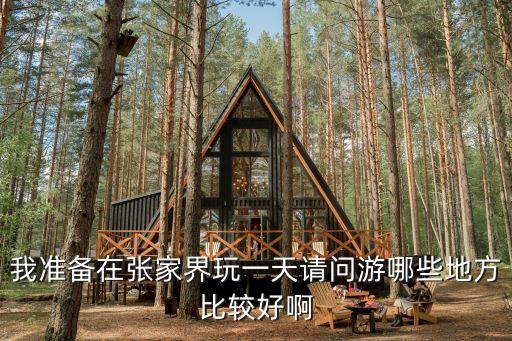 我准备在张家界玩一天请问游哪些地方比较好啊