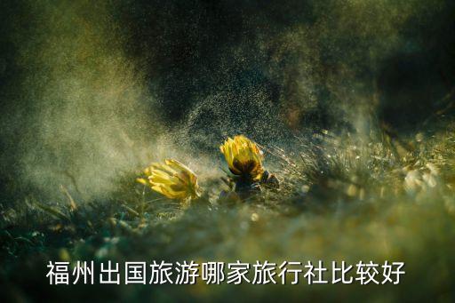福州出国旅游哪家旅行社比较好