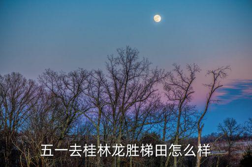 五一去桂林龙胜梯田怎么样