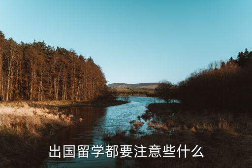 出国留学注意的事项有哪些，出国留学都要注意些什么