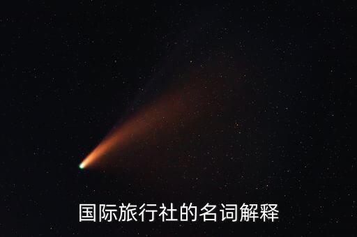国际旅行社业务范围，国际旅行社的名词解释