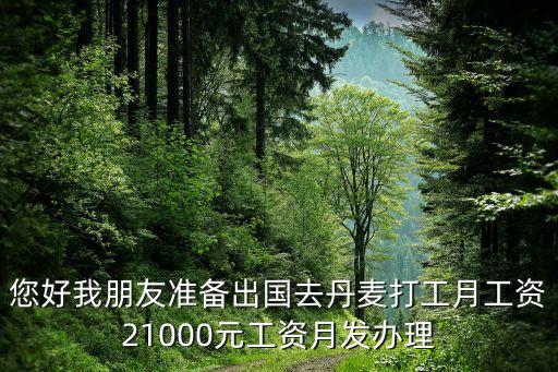您好我朋友准备出国去丹麦打工月工资21000元工资月发办理