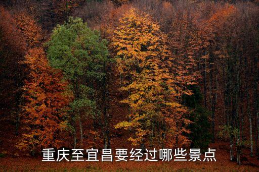 重庆到宜昌游轮旅游攻略路线图，重庆到宜昌游船攻略并且在宜昌待2小时
