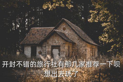 开封不错的旅行社有那几家推荐一下呗想出去玩了