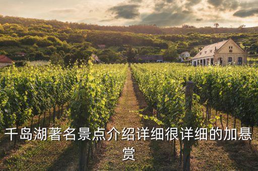 千岛湖著名景点介绍详细很详细的加悬赏