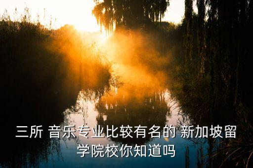 新加坡南洋国际音乐