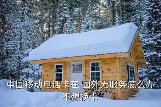 去国外手机卡怎么办,在国外手机卡显示无服务怎么办