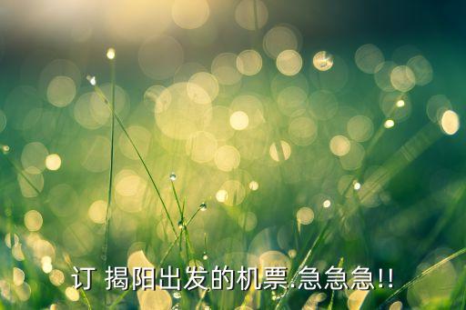 揭阳机场到国外的航班,揭阳至怀化机场的航班票价