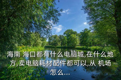 海口美兰国际机场附近小商场
