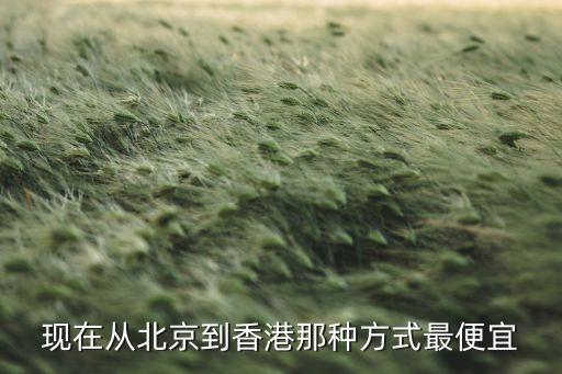 现在从北京到香港那种方式最便宜