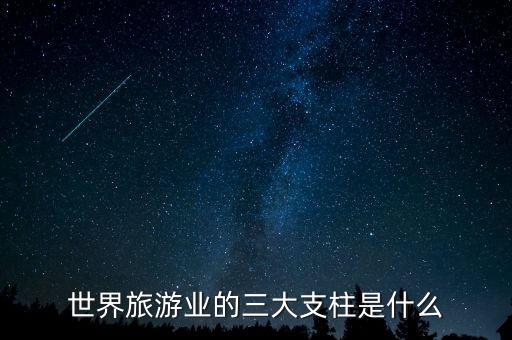 旅游业三大支柱五大部门，旅游业的三大支柱