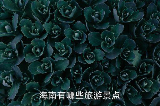 海南有哪些旅游景点