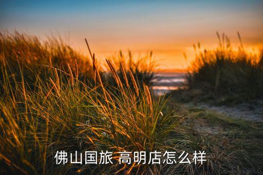 佛山国旅 高明店怎么样