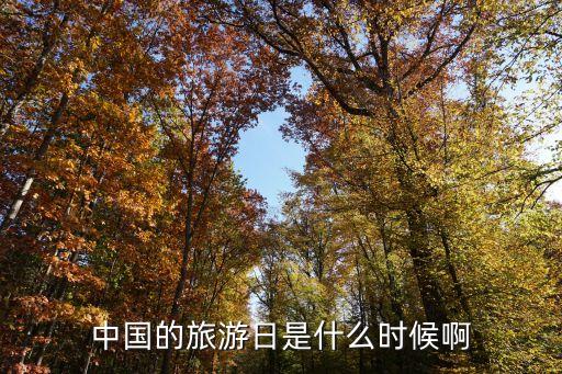 中国的旅游日是什么时候啊