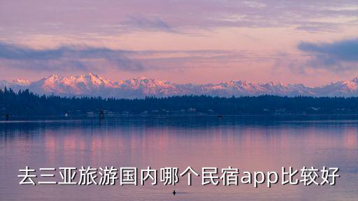 去三亚旅游国内哪个民宿app比较好