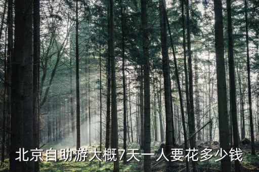 北京七日游需要多少钱一天，北京自助游大概7天一人要花多少钱
