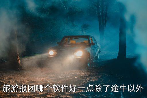 旅游报团哪个软件好一点除了途牛以外