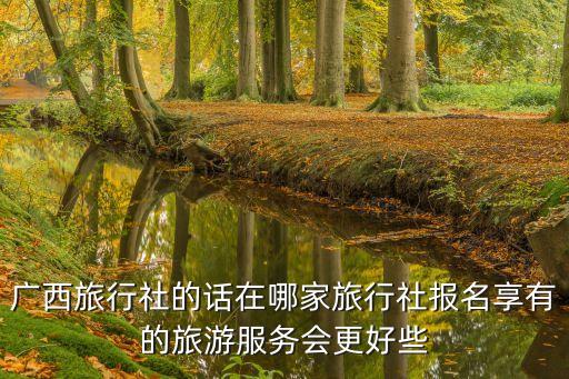 广西旅行社的话在哪家旅行社报名享有的旅游服务会更好些
