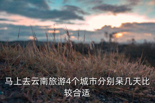 云南几日游比较好，去云南旅游最好玩几天