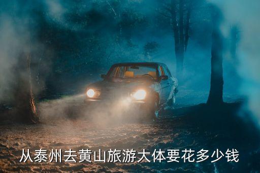 从泰州去黄山旅游大体要花多少钱