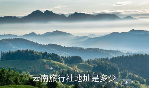 云南旅行社地址是多少