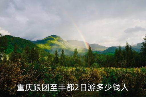 重庆跟团至丰都2日游多少钱人