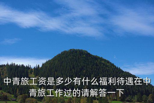 广州中青旅旅行社官网招聘，中青旅工资是多少有什么福利待遇在中青旅工作过的请解答一下
