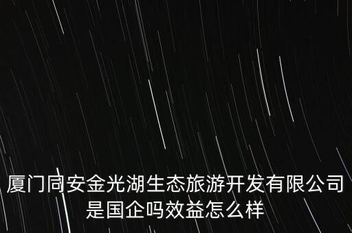 厦门同安金光湖生态旅游开发有限公司是国企吗效益怎么样