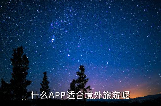 什么APP适合境外旅游呢