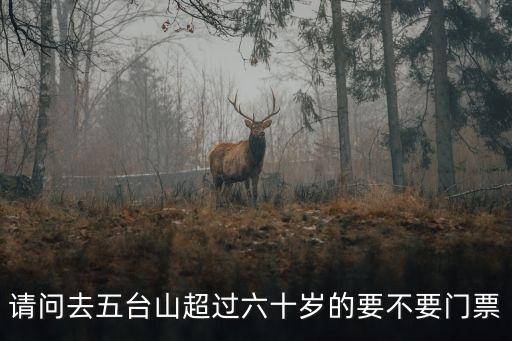 请问去五台山超过六十岁的要不要门票