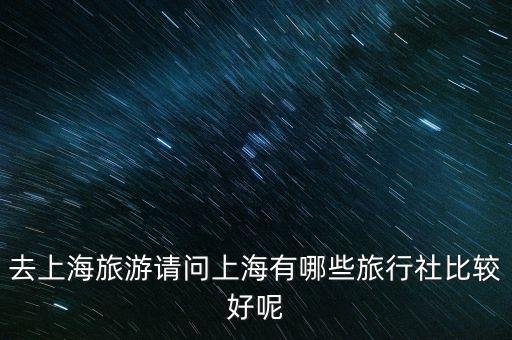 上海国际旅行社排名，上海哪个旅行社比叫好