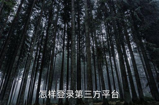 怎样登录第三方平台