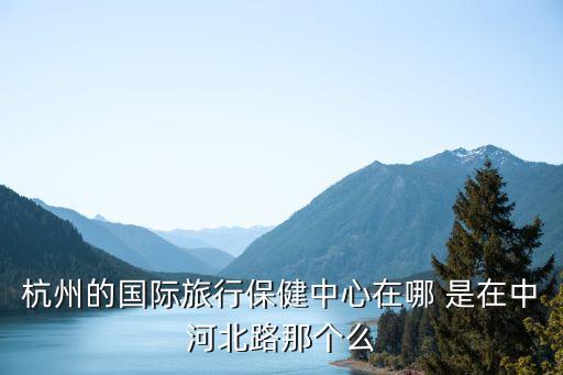 杭州的国际旅行保健中心在哪 是在中河北路那个么