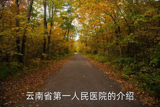 云南省第一人民医院的介绍