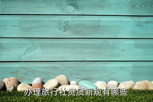 办理旅行社资质新规有哪些