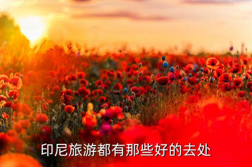 印尼旅游都有那些好的去处