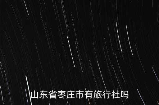 山东省枣庄市有旅行社吗