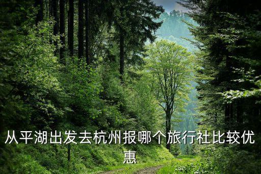 从平湖出发去杭州报哪个旅行社比较优惠